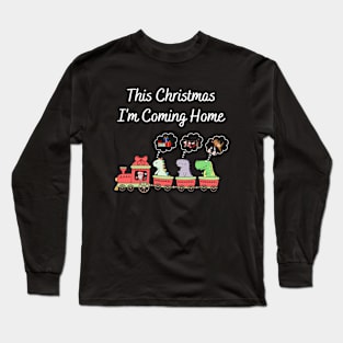 Dinosaur This Christmas I'm Comming Home Long Sleeve T-Shirt